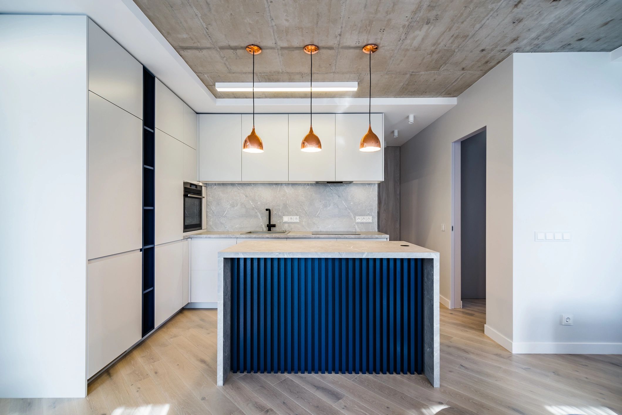 Clean modern kitchen interior